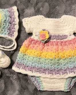 NB Rainbow Dress Set
